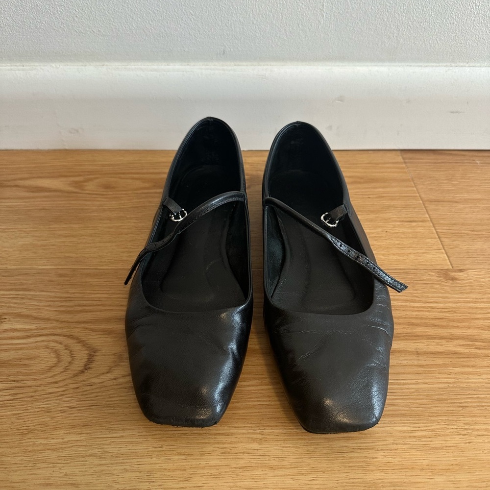 Aeyde Uma Leather Mary-Jane Flats
